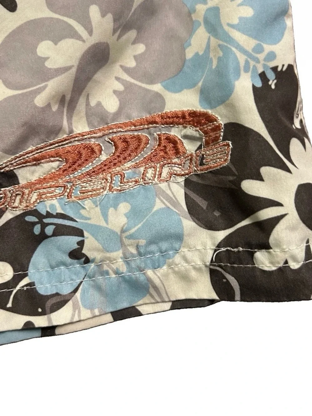 Boy’s Pipeline Black Blue Hawaiian Swim Trunks Size XL (14/16)